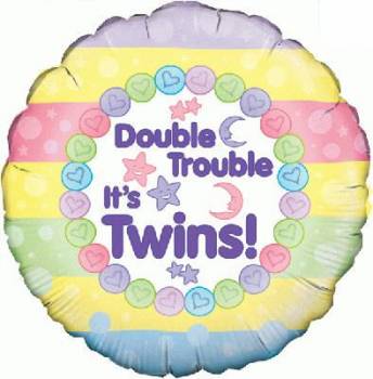 Double Trouble It's Twins - Balloon in a Box
