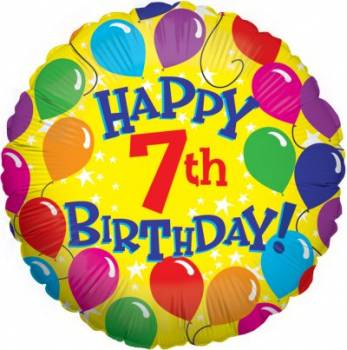 Happy 7th Birthday Balloon in a Box