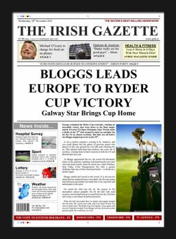 Golf Newspaper Spoof - MALE -
