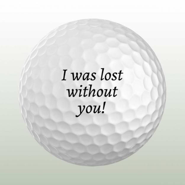 Any Text Personalised Golf Ball