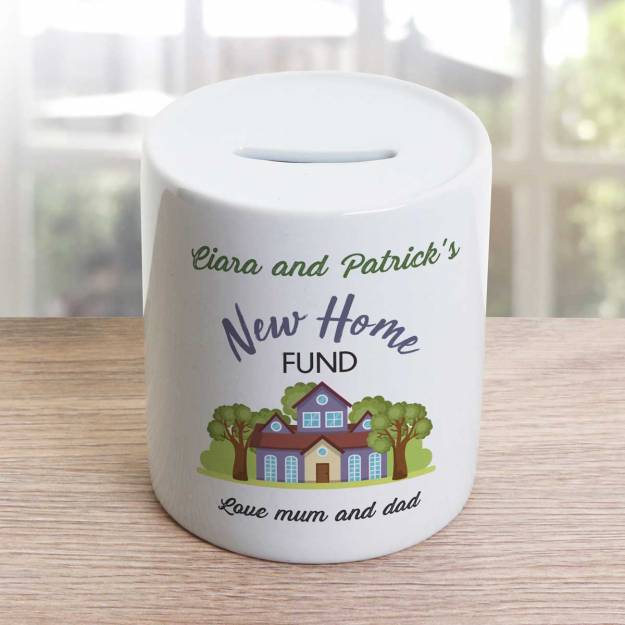 Any Name's New Home Fund Personalised Money Jar