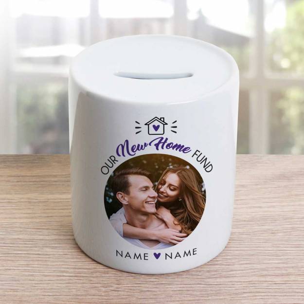 Our New Home Fund Personalised Money Jar