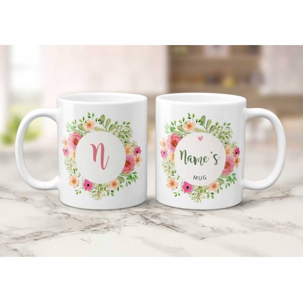 Any Name's Mug Floral Personalised Mug