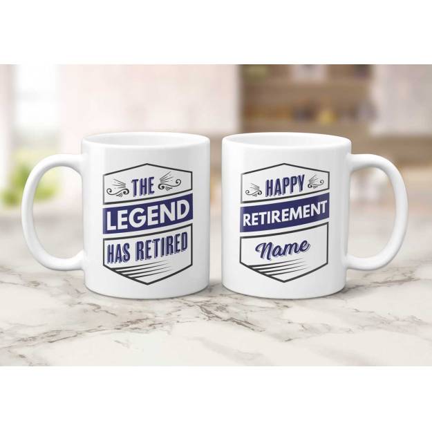 The Legend Has Retired - Personalised Mug