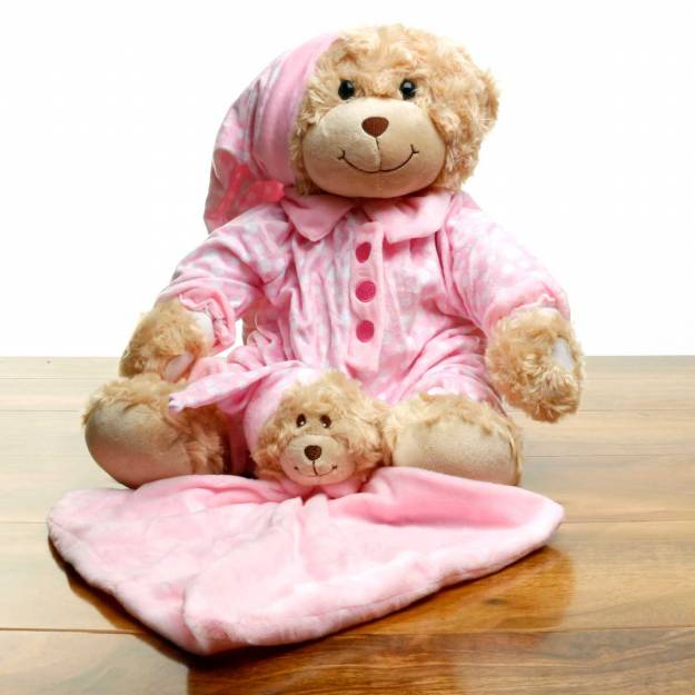 Personalised Bedtime Bear with Comforter