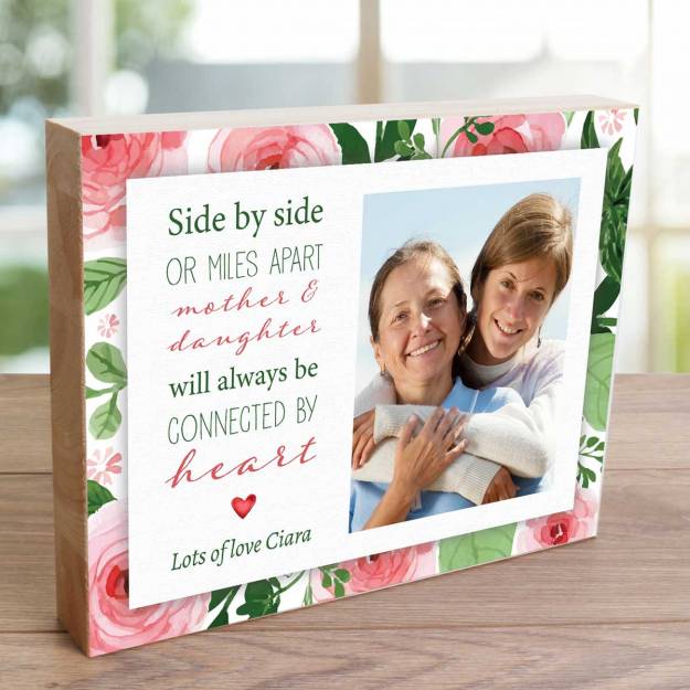 Mother And Daughter - Wooden Photo Blocks
