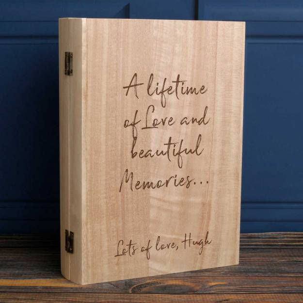Any Message - Personalised Wooden Keepsake Book