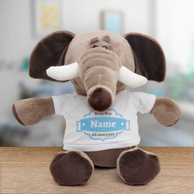 Baby Any Name And Date - Personalised Animal