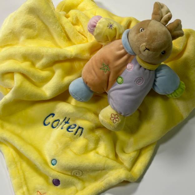 Plush Bear with Matching Blanket - Personalised