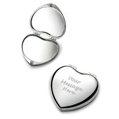 heart pocket mirror