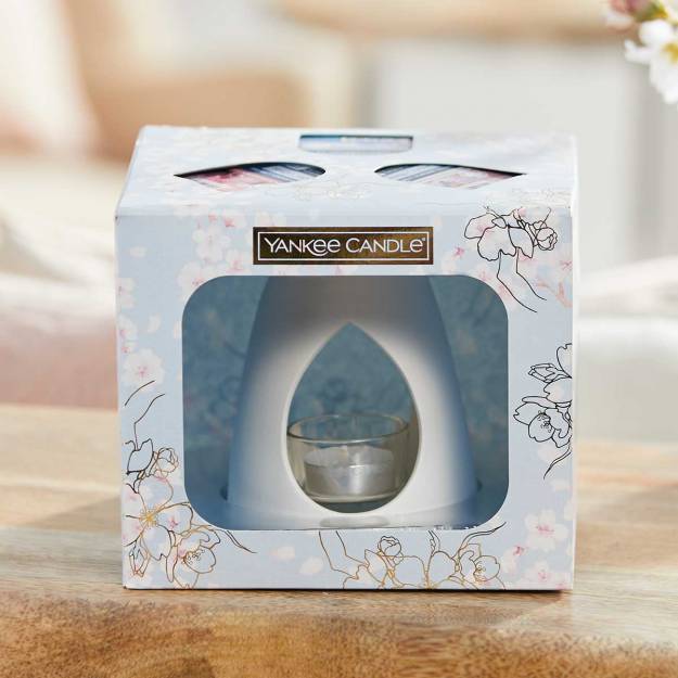 Yankee Candle Sakura Blossom Festival Wax Melt Warmer Gift Set, 10009512