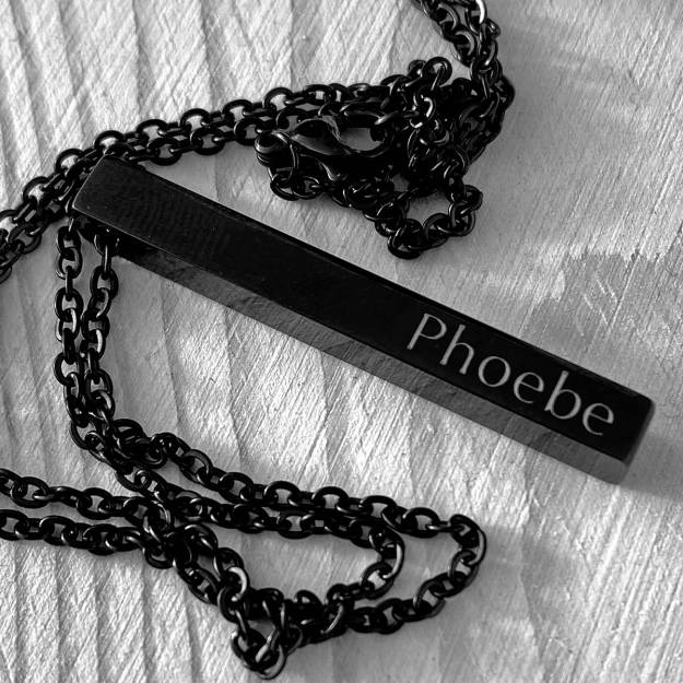Personalised 3D Bar Necklace