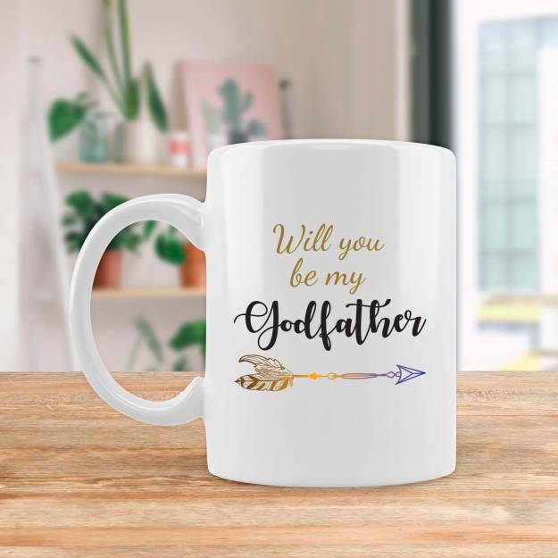 Will you be my Godfather? Personalised Mug