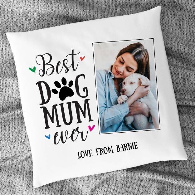Best Dog Mum Ever Personalised Cushion Square