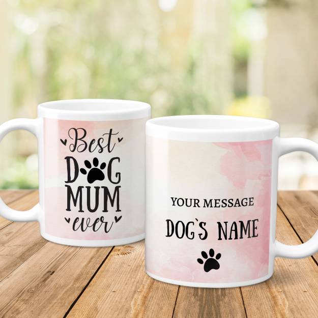 Best Dog Mum Any Message - Personalised Mug