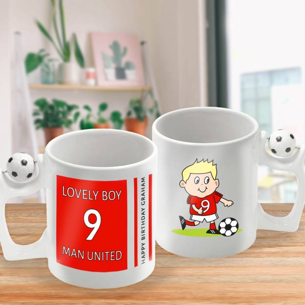 Footy Boy Personalised Mug