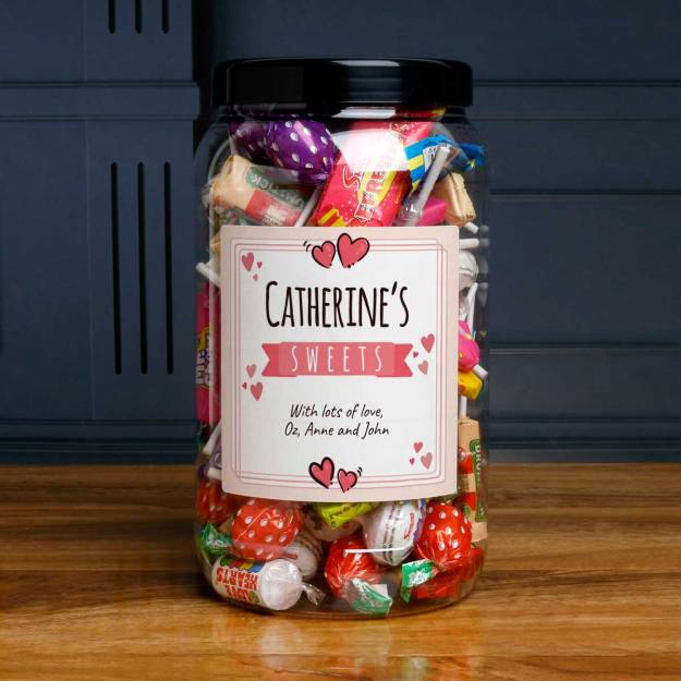 Heart Frame - Personalised Sweets Jar