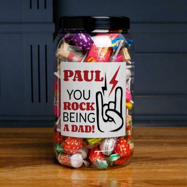 Any Name You Rock - Personalised Sweets Jar