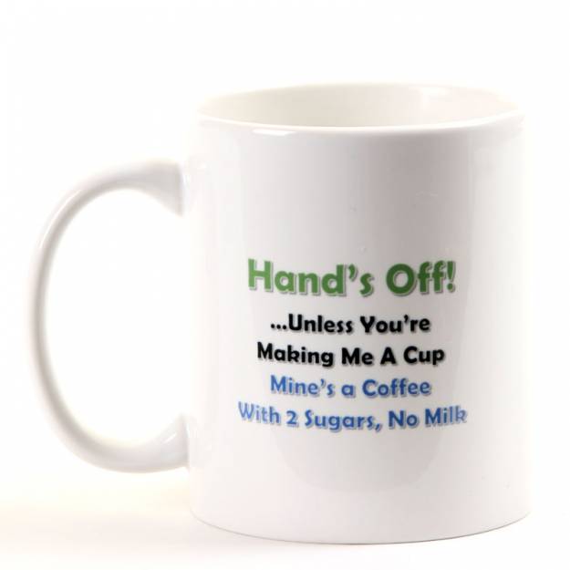 Hands Off My Cuppa Personalised Mug