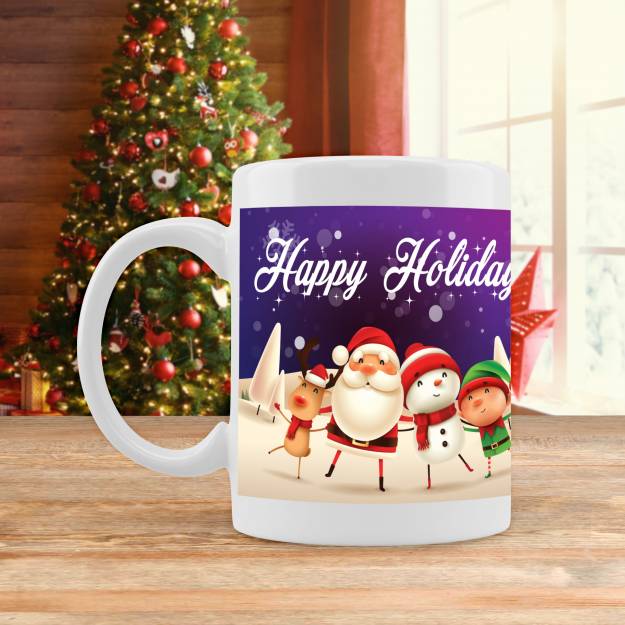 Any Name and Message Christmas Mug - Personalised Mug