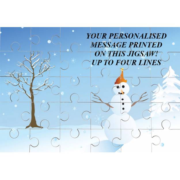 Personalised Christmas Greeting Jigsaw