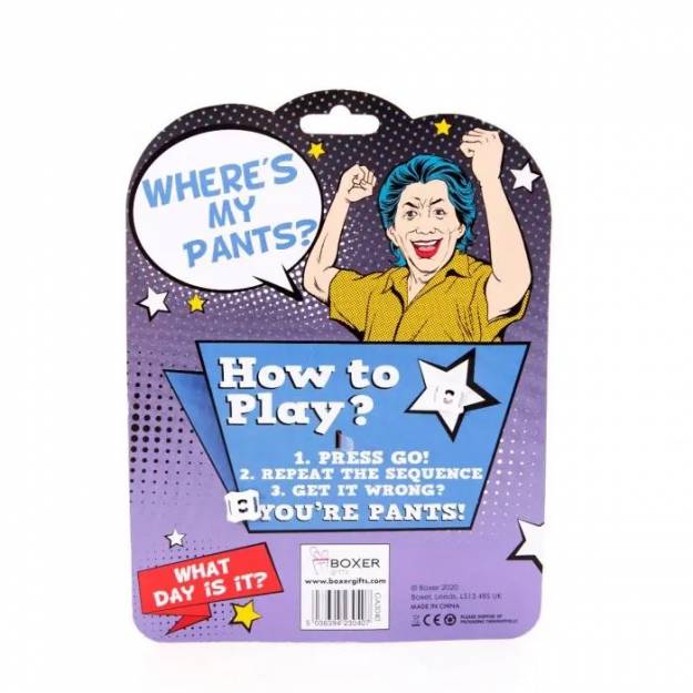 Memory Game - Where's My Pants?