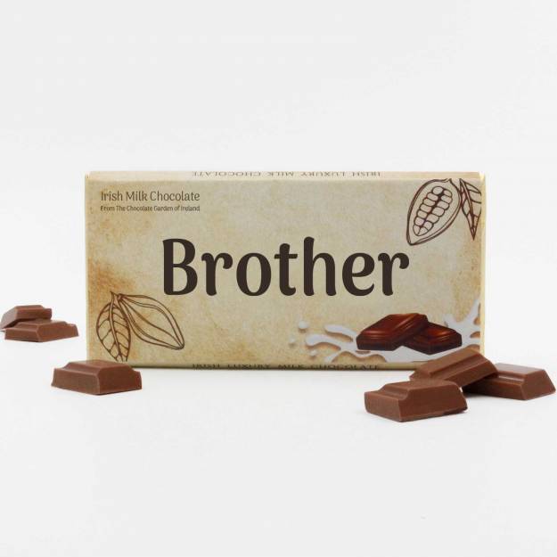 Brother - Personalised Irish Milk Chocolate Bar 75g