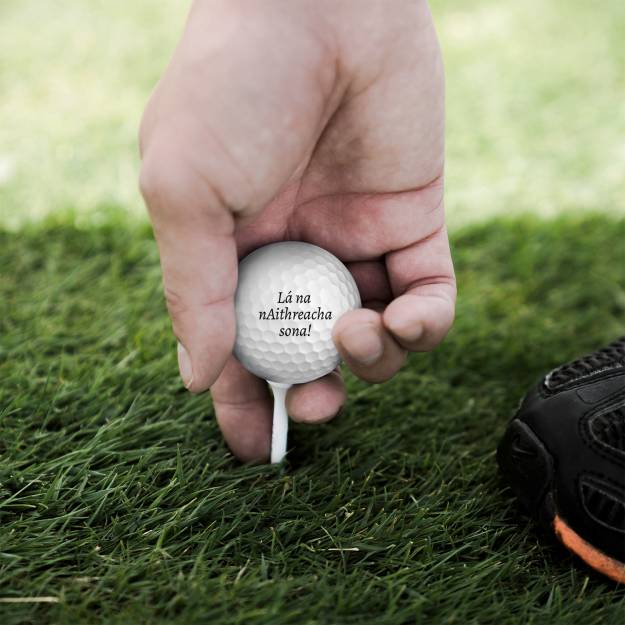 Any Text Personalised Golf Ball - Set of 3 Balls_DUPLICATE