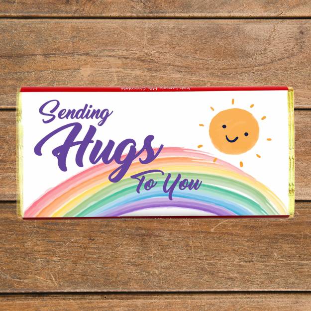 Sending Hugs To You Chocolate Bar 75g