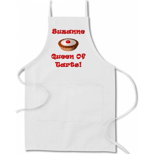 Queen Of Tarts Personalised Apron