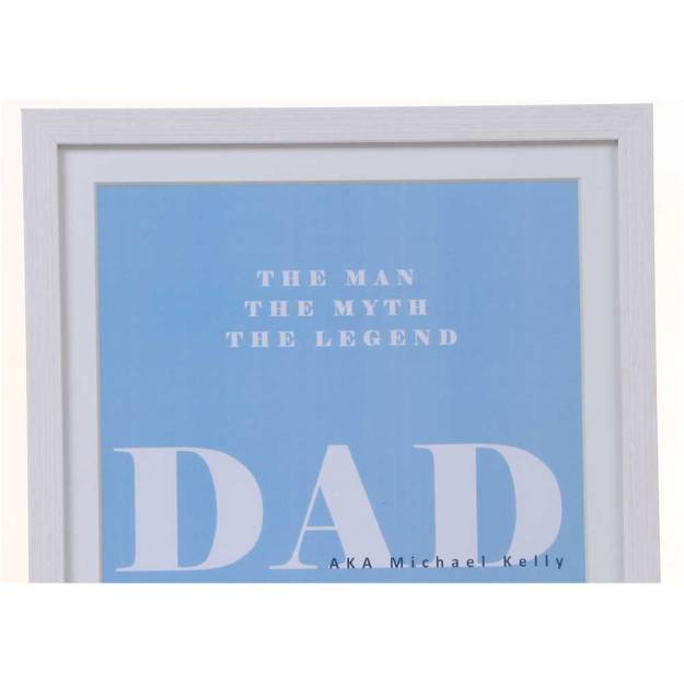 Dad Man Myth Legend Personalised Frame