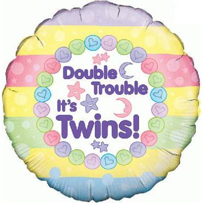 Double Trouble It\'s Twins - balloon