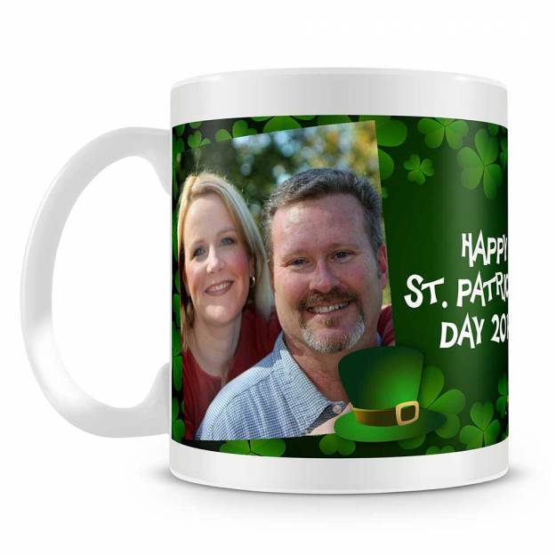 St Patrick's Day Personalised Photo Mug