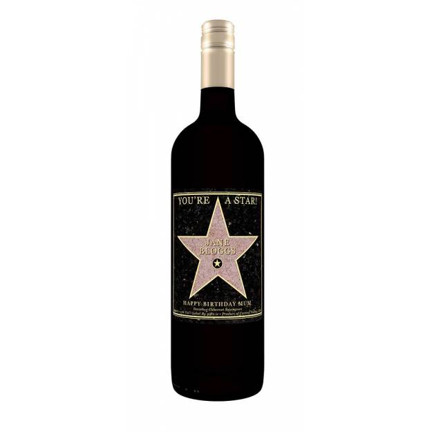 You're A Star Personalised Wine