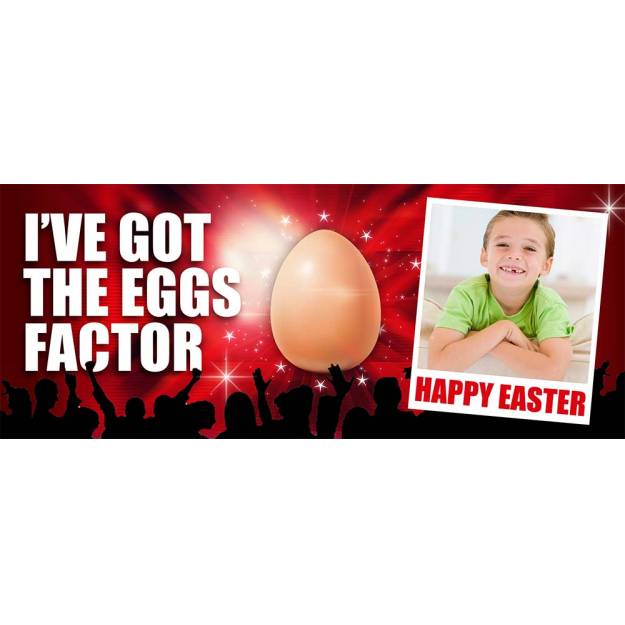 Eggs Factor Personalised Photo Mug