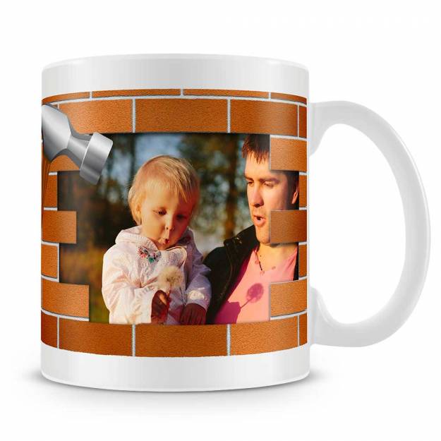 DIY Fathers Day Personalised Photo Mug