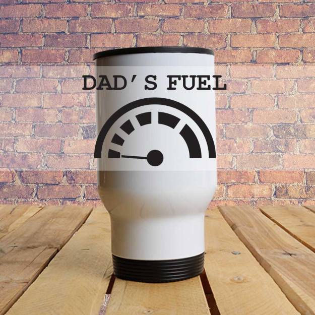 Dad's Fuel - Travel Mug (White)