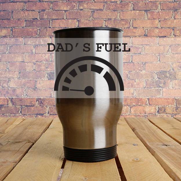 Dad's Fuel - Travel Mug (Metallic)