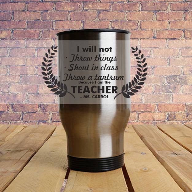I'm the Teacher - Travel Mug (Metallic)