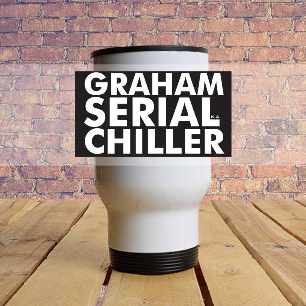 Serial Chiller - Travel Mug (White)
