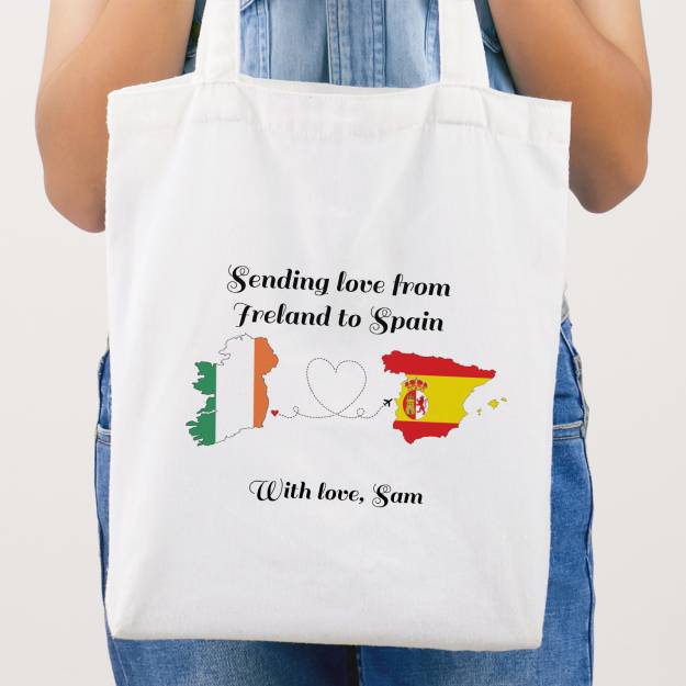 Sending Love - Personalised Tote Bag