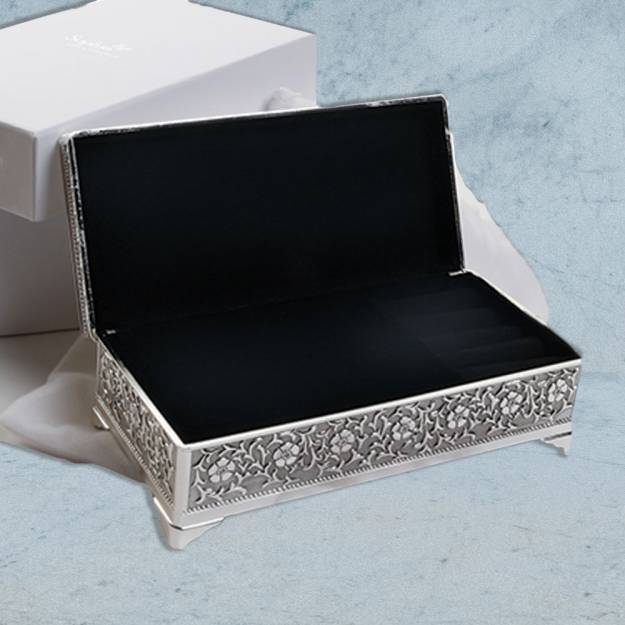 Antique Silver Jewellery Box