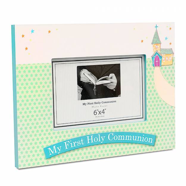 My First Holy Communion Frame (Blue) 6x4