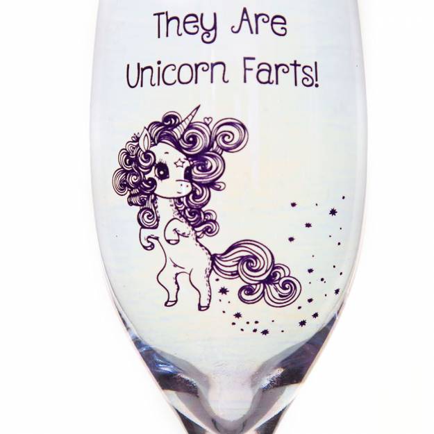 Unicorn Farts - Lustre Champ Glass