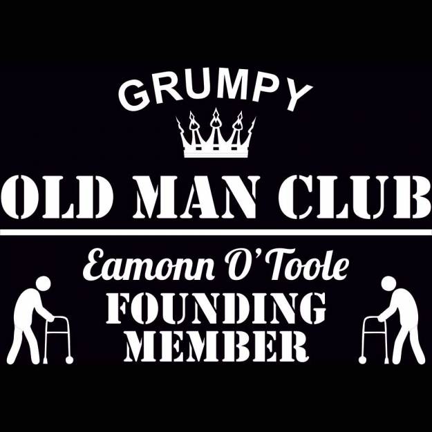 Grumpy Old Man Club Black T-Shirt