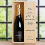Will You Be My Best Man? Tie Design - Personalised Single Champagne Box