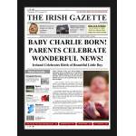 New Baby Boy Newspaper Spoof