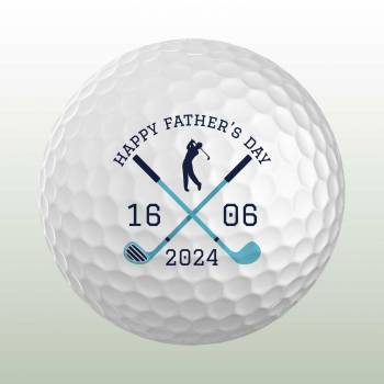 Father's Day 2024 Personalised Golf Ball - Set of 3 Balls