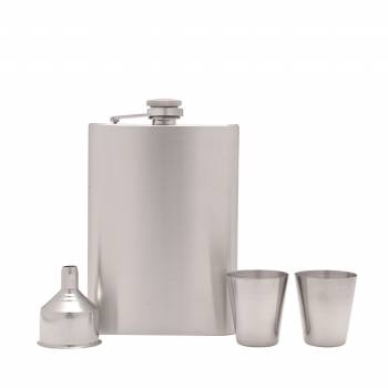 Hip Flask with 2 Cups and Funnel - Personalised