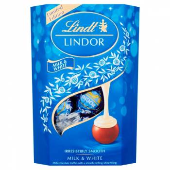 Lindt Lindor Milk & White Chocolate Truffles 200g